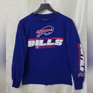 NFL Buffalo Bills Oversize Long Sleeve T-Shirt Royal Blue Women's Size M